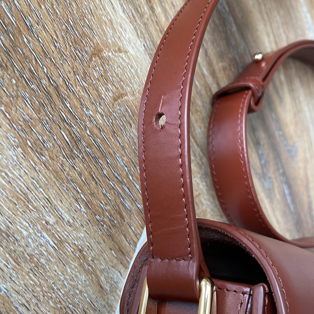 A.P.C. Brown Leather Shoulder Bag with Gold Hardware - Picture 6 of 16